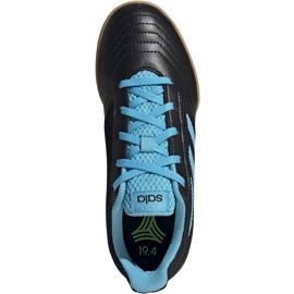 Ghete de fotbal Adidas Predator 19.4 In Sala Junior negru și albastru G25830 1