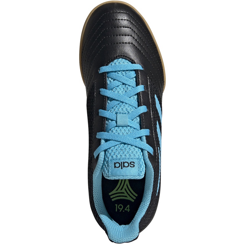 Ghete de fotbal Adidas Predator 19.4 In Sala Junior negru și albastru G25830 1