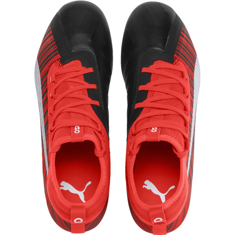 Ghete de fotbal Puma One 5.2 Fg Ag roșu negru 105618 01 multicolor 2