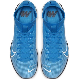 Pantof de fotbal Nike Mercurial Superfly 7 Academy Tf Junior AT8143 414 multicolor albastru 1