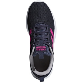 Pantofi copii Adidas Lite Racer Cln K BB7045 bleumarin și roz albastru marin 1