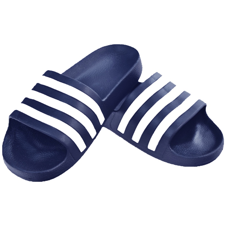 Papuci Adidas Adilette Aqua bleumarin F35542 alb albastru marin 1
