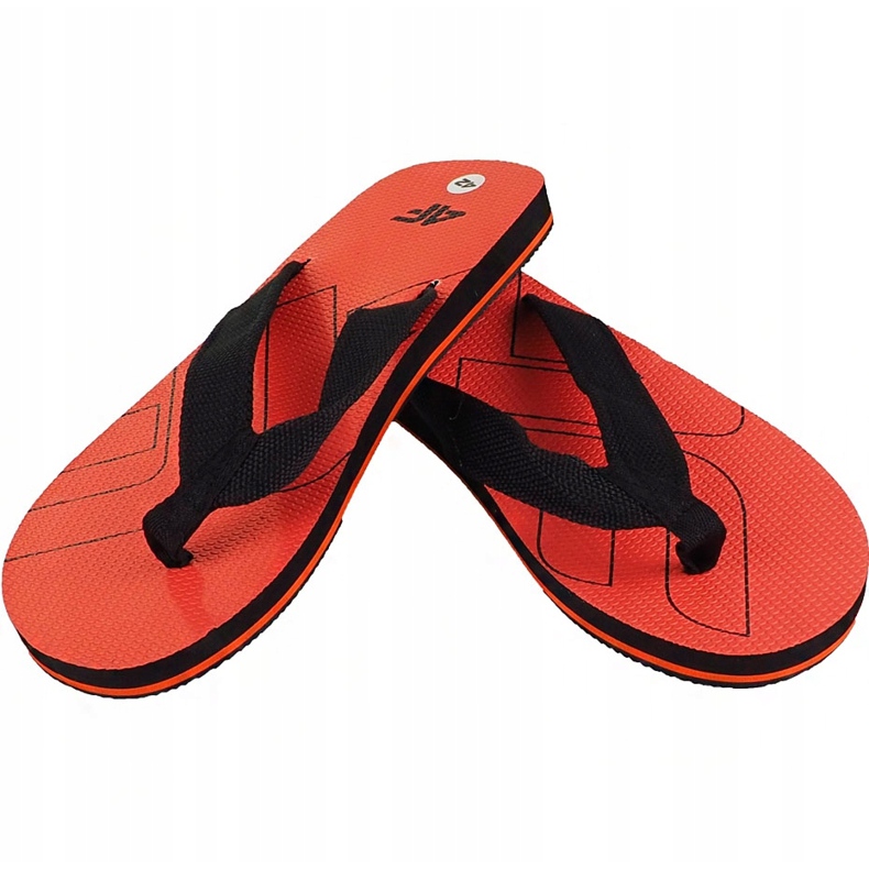 Papuci 4F bărbați portocalii H4L19 KLM003 70S negru portocale 1