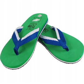 Papuci bărbați 4F verde H4L19 KLM002 41S alb albastru 1