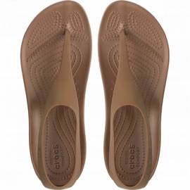 Sandale Crocs pentru femei Serena Flip W maro 205468 860 2
