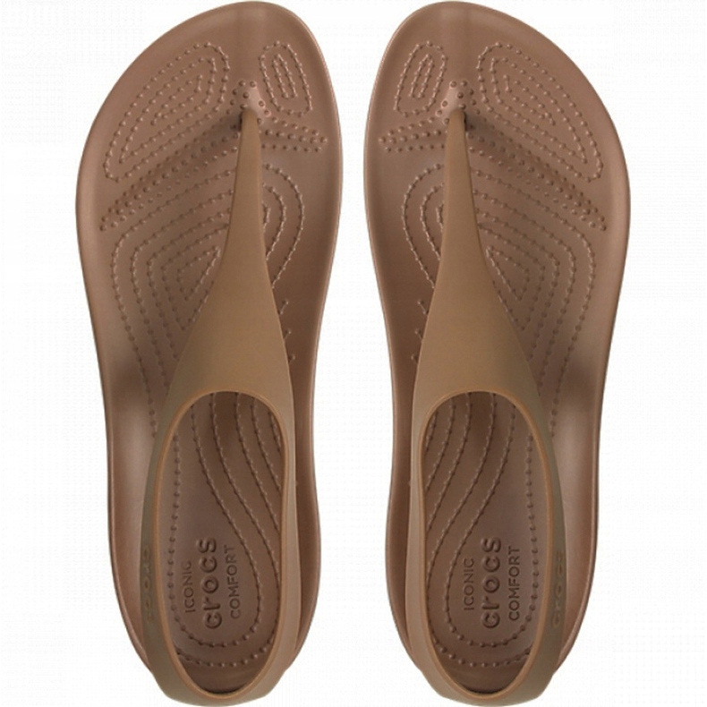 Sandale Crocs pentru femei Serena Flip W maro 205468 860 2