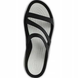 Papuci de damă Crocs Swiftwater Sandal W alb-negru 203998 066 2