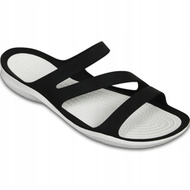 Papuci de damă Crocs Swiftwater Sandal W alb-negru 203998 066 4