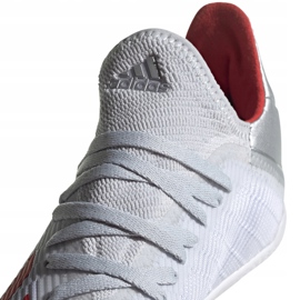 Ghete de fotbal adidas X 19.3 In Jr. argintiu F35355 multicolor gri 1