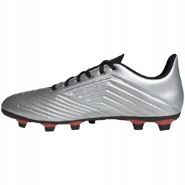 Ghete de fotbal adidas Predator 19.4 FxG argintiu F35597 1