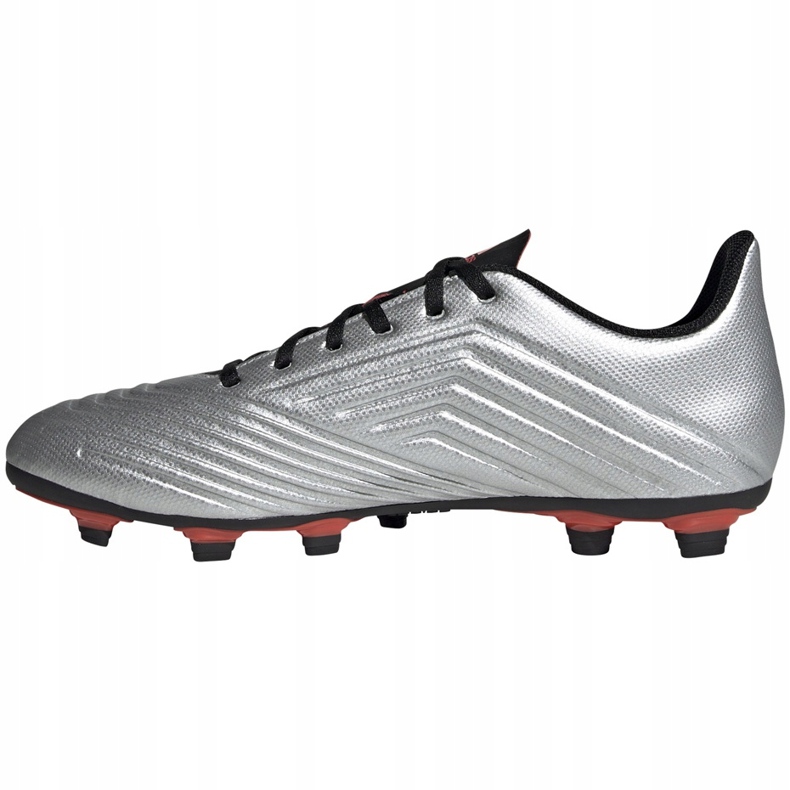 Ghete de fotbal adidas Predator 19.4 FxG argintiu F35597 1