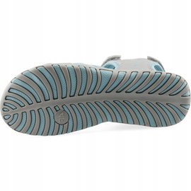 Sandale fete 4F multicolor J4L19 JSAD206 90S albastru gri 2