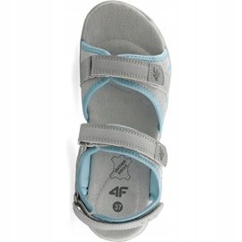 Sandale fete 4F multicolor J4L19 JSAD206 90S albastru gri 1