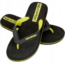 Papuci de piscină pentru bărbați Aqua-speed Faro, col. 38 negru 1