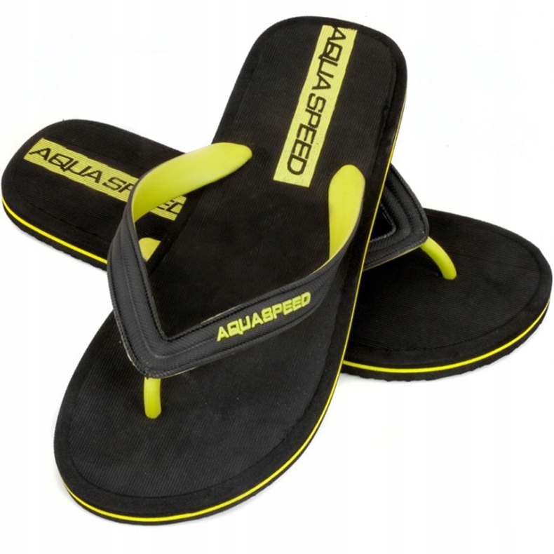 Papuci de piscină pentru bărbați Aqua-speed Faro, col. 38 negru 1