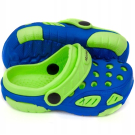 Papuci Aqua-speed Lido pentru copii, col 01 verde albastru 2