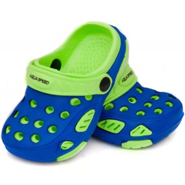 Papuci Aqua-speed Lido pentru copii, col 01 verde albastru 1