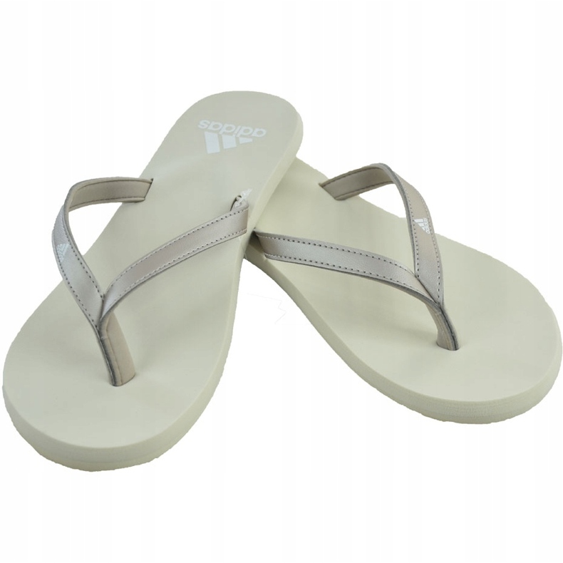 Papuci de damă Adidas Eezay Flip Flop alb F35034 gri 1