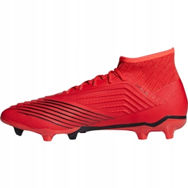 Ghete de fotbal Adidas Predator 19.2 Fg D97940 multicolor roșu 1