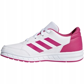 Pantofi pentru copii Adidas AltaSport K albi și roz D96870 1