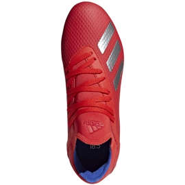 Pantofi de fotbal Adidas X 18.3 Fg Jr roșii BB9371 multicolor roșu 1
