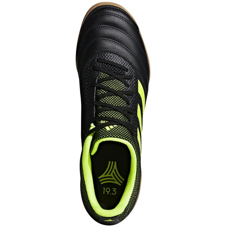 Pantofi de fotbal Adidas Copa 19.3 In Sala negru galben BB8093 1