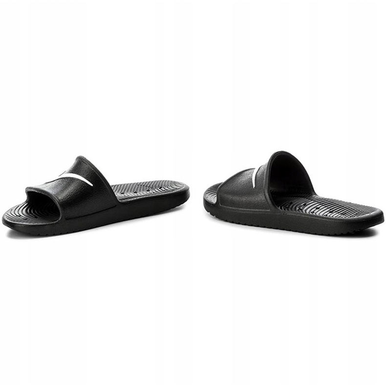 Papuci negri pentru femei Nike Kawa Shower 832655 001 negru 2