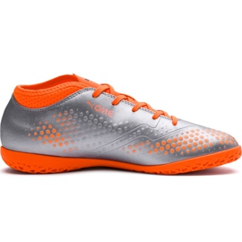 Pantofi de fotbal Puma One 4 Syn It Junior gri-portocaliu 104783 01 multicolor argint 2