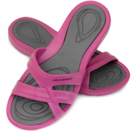 Papuci de piscină pentru femei Aqua-speed Panama col. 03 roz 1
