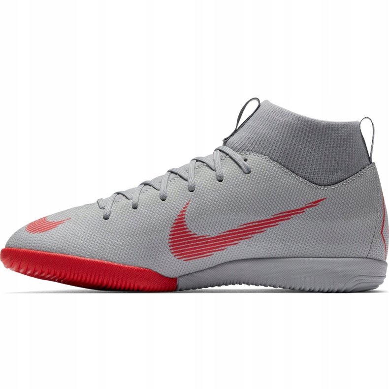 Pantofi de fotbal Nike Mercurial Superfly X 6 Academy Ic Jr AH7343 060 gri 1