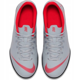 Pantofi de fotbal Nike Mercurial Vapor X 12 Club Tf Jr AH7355 060 multicolor gri 1