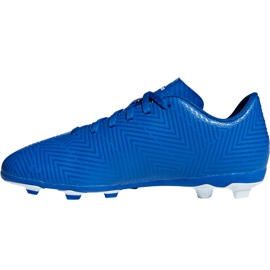 Ghete de fotbal Adidas Nemeziz 18.4 FxG Jr DB2357 multicolor albastru 2
