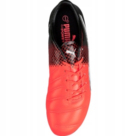 Ghete de fotbal Puma evoPower 1.3 Lth Fg 103850 01 multicolor portocale 1