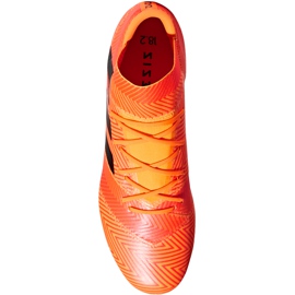 Ghete de fotbal Adidas Nemeziz 18.2 Fg DA9580 multicolor portocale 1