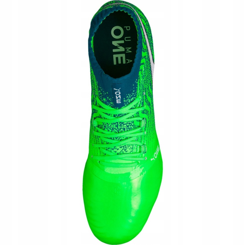Ghete de fotbal Puma One 18.1 Fg Green Gecko 104527 06 verde 1