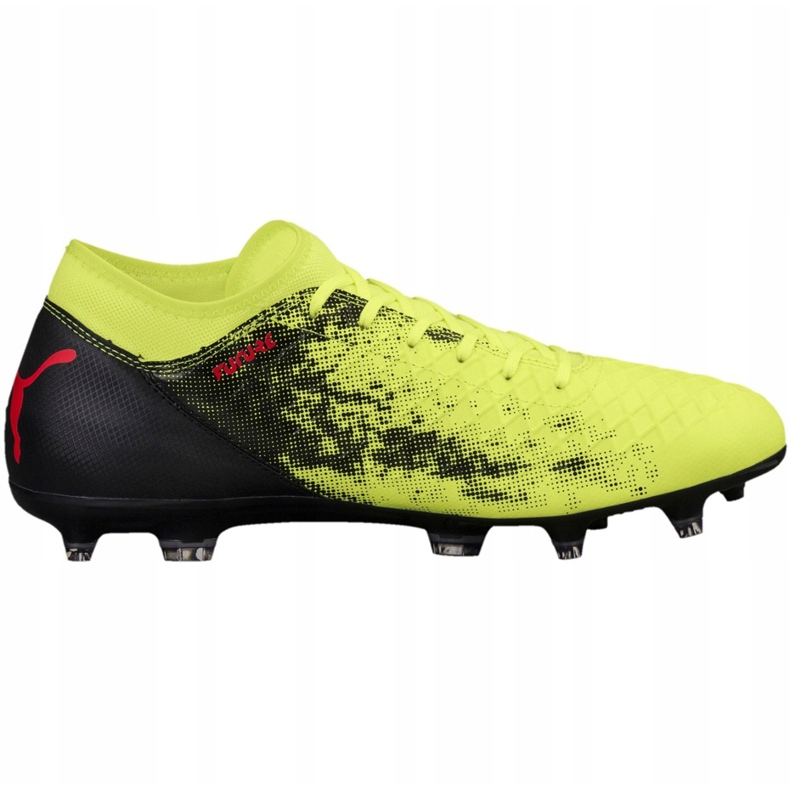 Pantofi de fotbal Puma Future 18.4 Fg Ag galben-negru 104344 01 1