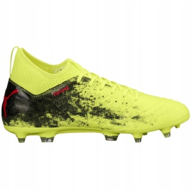 Pantofi de fotbal Puma Future 18.3 Fg Ag Fizzy galben-negru 104328 01 verde verde 1