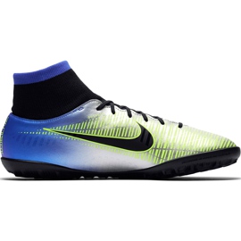 Pantof de fotbal Nike Mercurial X Victory 6 Df Neymar Tf 921514 407 verde, albastru, gri / argintiu albastru 2