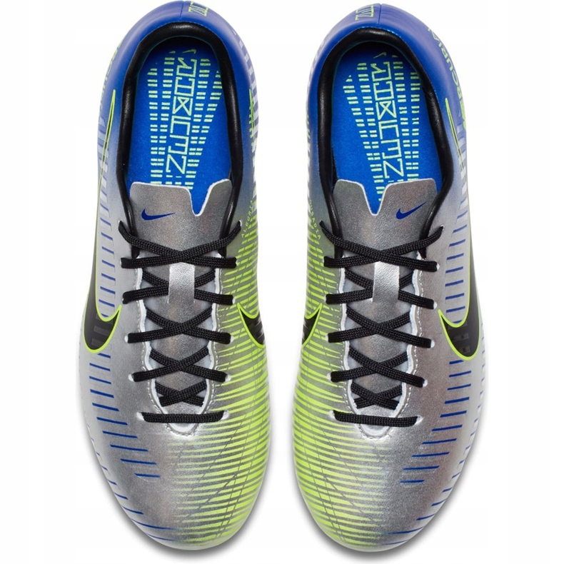 Pantof de fotbal Nike Mercurial Victory 6 Neymar Fg Jr 921488 407 gri argint 1
