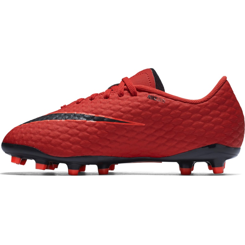 Ghete fotbal Nike Hypervenom X Phelon Iii Fg Jr 852595 616 roșu 1