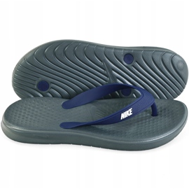 Nike Solay Thong 882690 001 Slide pentru bărbați albastru marin gri 2