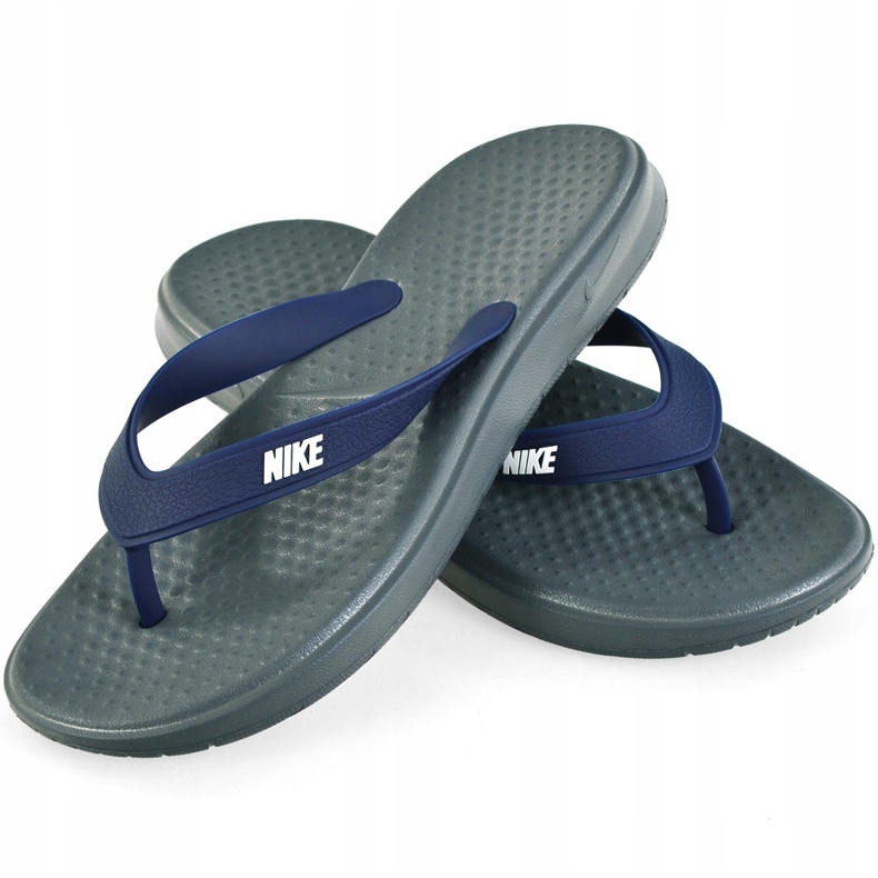 Nike Solay Thong 882690 001 Slide pentru bărbați albastru marin gri 1