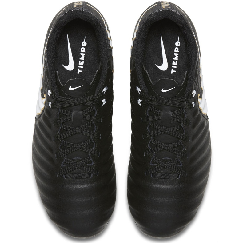 Ghete de fotbal Nike Tiempo Ligera Iv Fg Jr 897725 002 negru negru 1