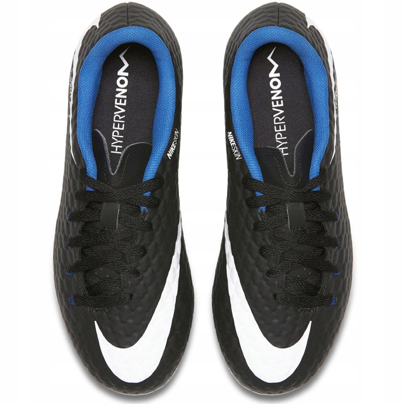 Ghete fotbal Nike Hypervenom Phelon Iii Fg Jr 852595 002 negru negru 1