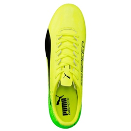 Ghete de fotbal Puma Evo Speed ​​17.4 Fg galben-verde 104017 01 multicolor 2