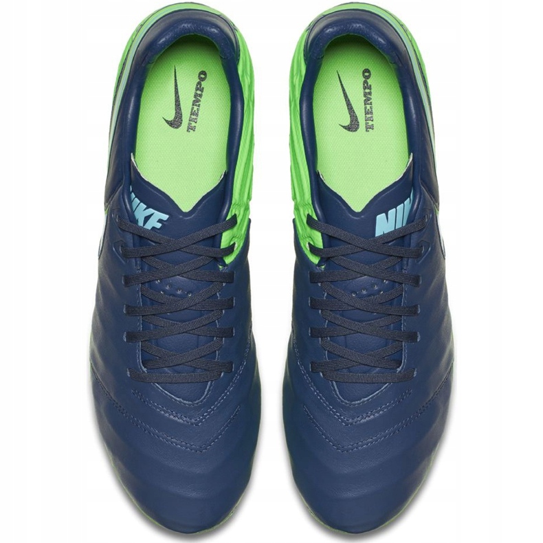 Pantofi de fotbal Nike Tiempo Legacy Ii Fg 819218 443 albastru marin 1