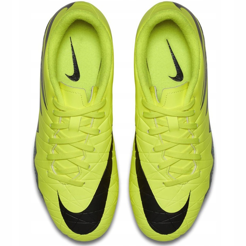 Pantofi de fotbal Nike Hypervenom Phelon Ii Fg Jr 744943 703 galben 1