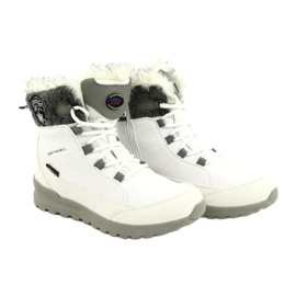 Cizme de zăpadă Softshell cu membrană American Club SN26 / 20 albă gri 4