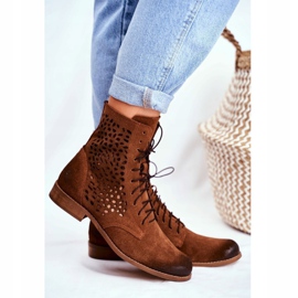 Nicole Cizme Meridan din piele cămilă pentru femei maro 2 Nicole Cizme Meridan din piele cămilă pentru femei maro 2