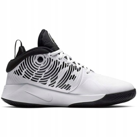 Încălțăminte pentru copii Nike team Hustle D 9 Gs alb AQ4224 100 negru 2